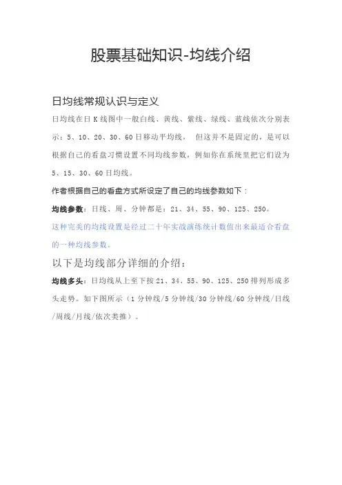 股票基础知识-均线篇