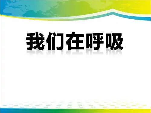 《我们在呼吸》PPT【完美版课件】