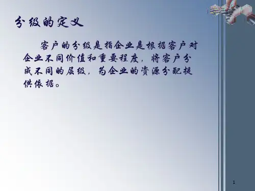 客户关系建立与维护第2版兴业银行客户分级