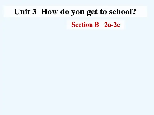 英语人教版七年级下册Unit 3 How do you go to school