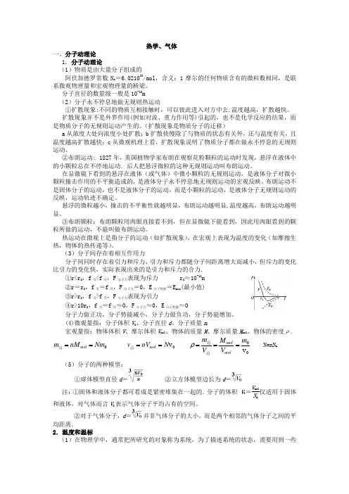3-3热学知识点