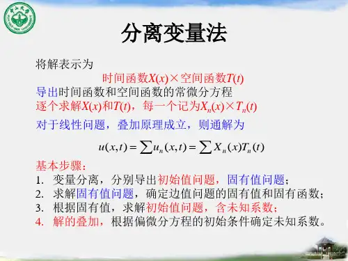 数学物理方法-14.2 分离变量法-1维热传导