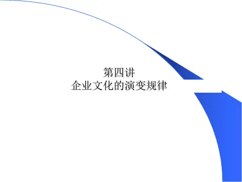 浅析企业文化的演变规律PPT(14张)
