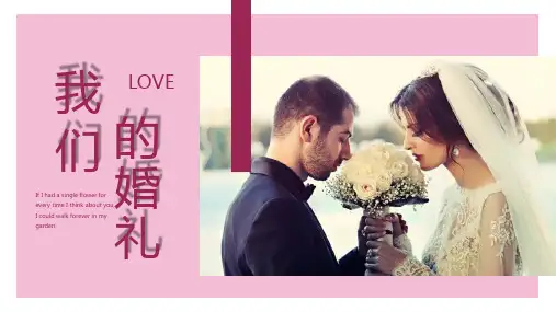 我们结婚了唯美婚礼策划典礼方案PPT模板课件