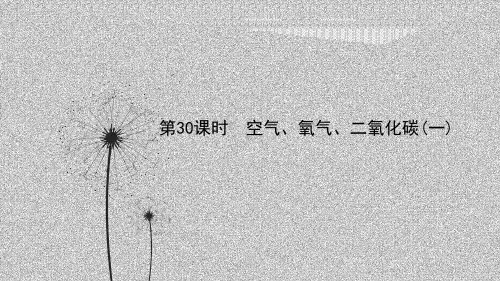备战浙教版科学中考一轮第30课时空气、氧气、二氧化碳(一)知识梳理(课件23张)