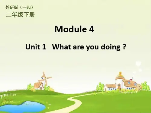 外研版(一起)二年级下英语Module4What are you doing 教学课件
