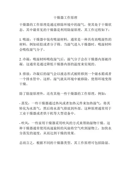 干燥器工作原理