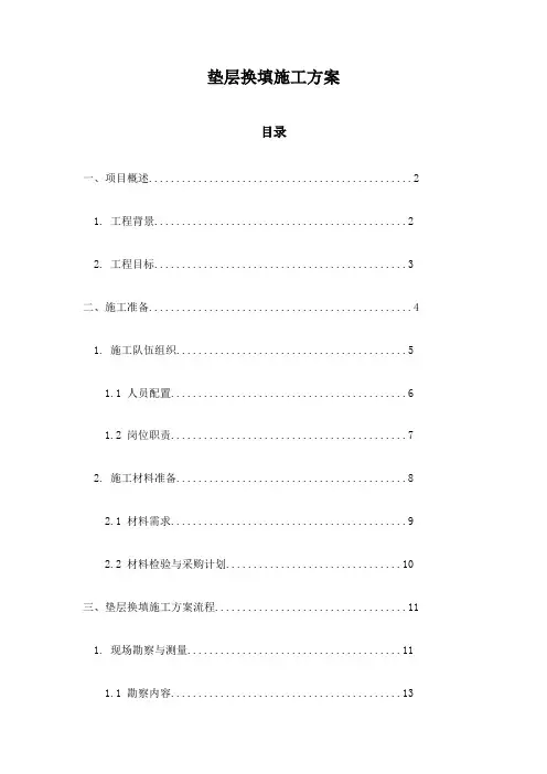 垫层换填施工方案