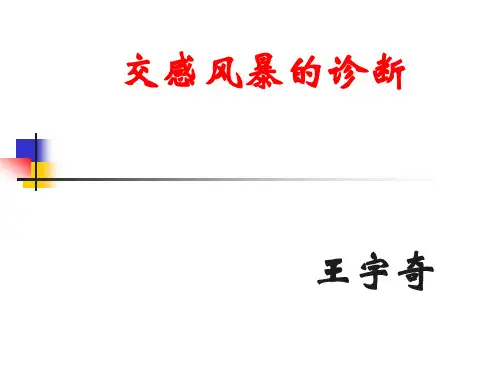 交感风暴的处理