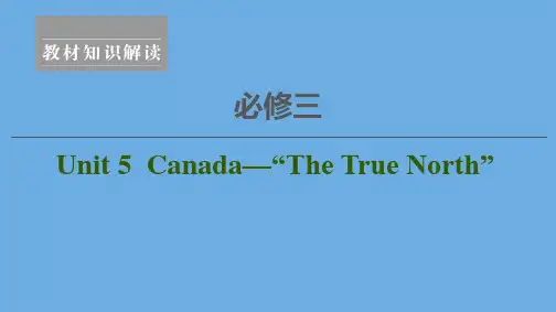 2020高考英语一轮复习Unit5Canada—“TheTrueNorth”课件新人教版必修3