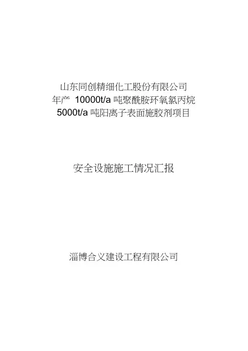 安全设施施工情况汇报