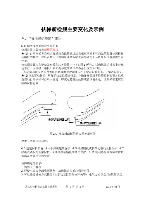 扶梯新检规安全保护装置要求及示例