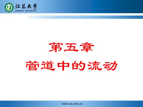 传输原理-第五章 管道中的流动