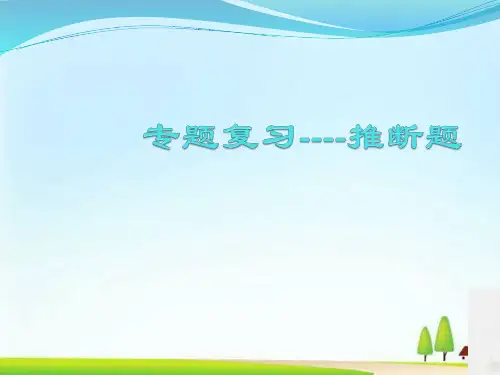 初中化学专题复习----推断题 课件
