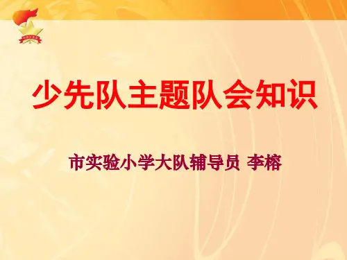 少先队礼仪培训