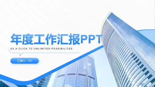 年度工作汇报PPT