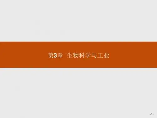 高中生物人教版选修2课件：3-1 微生物发酵及其应用