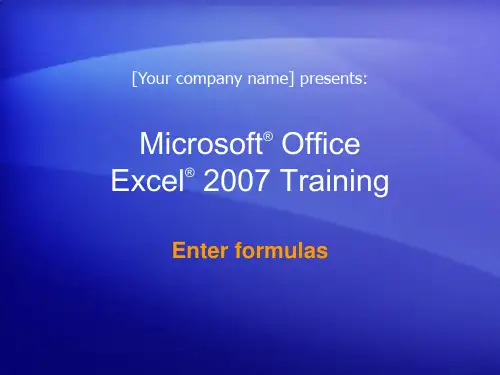 excel training