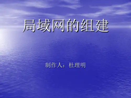 对等网的组建