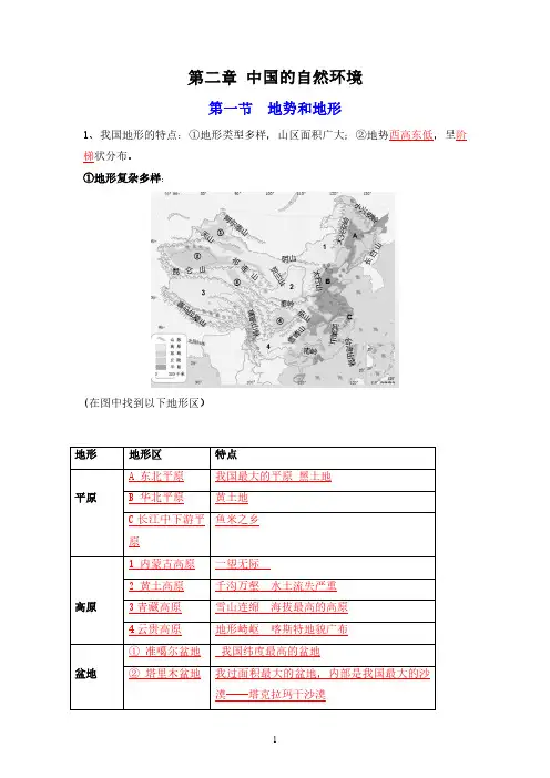第二章中国的自然环境-初中地理必备知识大串讲