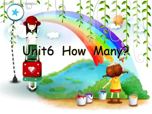 人教PEP三年级下册英语Unit6 《how_many》(共30张PPT)