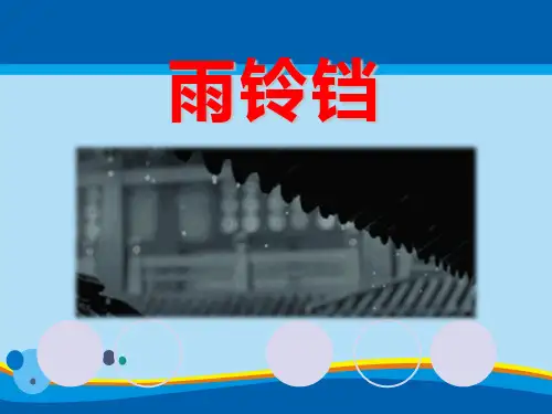 《雨铃铛》PPT教学课件【精选推荐课件】