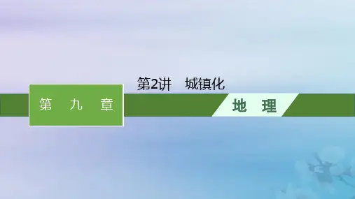 2024届高考地理一轮总复习第9章乡村和城镇第2讲城镇化课件