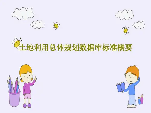 土地利用总体规划数据库标准概要37页文档
