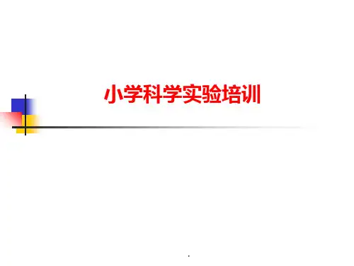 小学科学课培训ppt课件