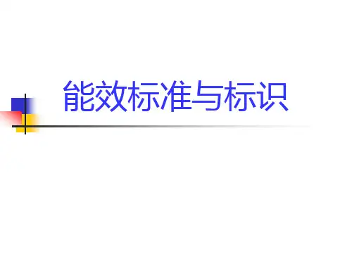第十二讲-能效标准与标识
