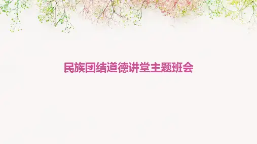民族团结道德讲堂主题班会