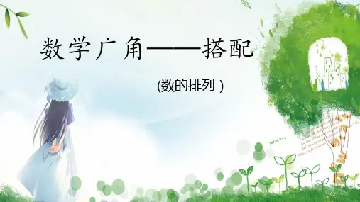 三年级下册数学课件 教案-《数学广角---搭配》 