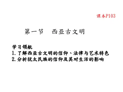 教学PPT：西亚古文明