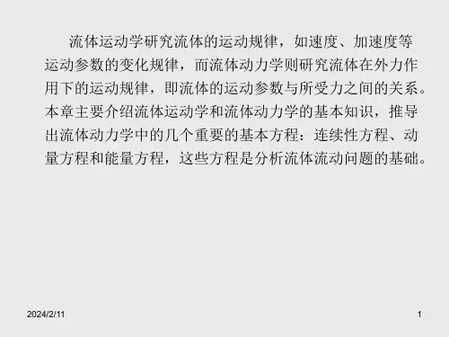 流体动力学基础ppt课件
