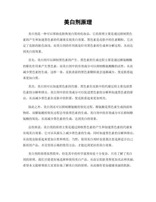 美白剂原理