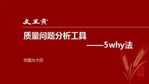 质量分析工具——5why法