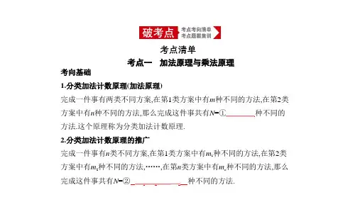 2020高考数学20.1 计数原理与排列组合