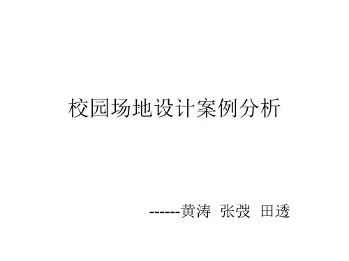 (精品)场地设计案例分析