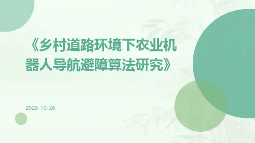 乡村道路环境下农业机器人导航避障算法研究