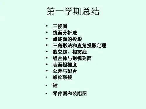 机械制图系列课件-11机械识图总结