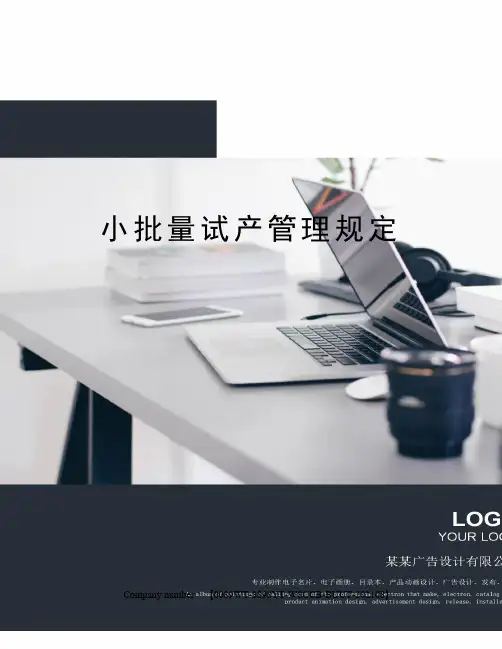 小批量试产管理规定