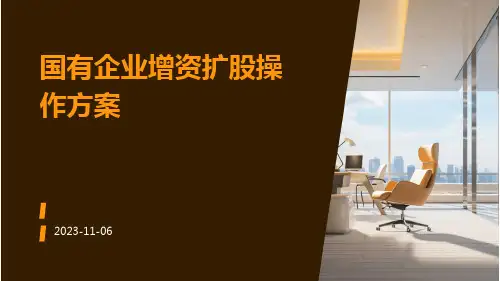 (推荐)国有企业增资扩股操作方案