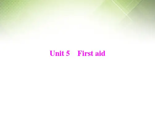 高考英语一轮复习 unit5 first aid课件 新人教版必修5