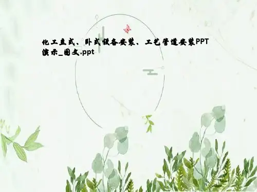化工立式、卧式设备安装、工艺管道安装PPT演示_图文