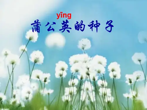 二年级上册《蒲公英的种子》(语文a版)