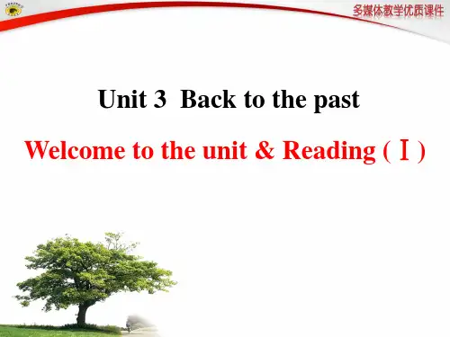 牛津英语模块3 Unit 3 Welcome to the unit & Reading(Ⅰ)