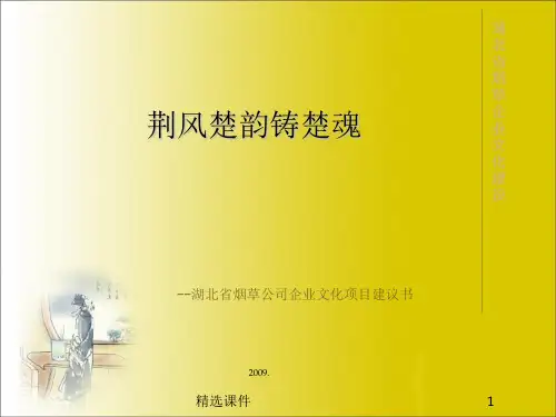湖北烟草企业文化建设项目建议书讲标版