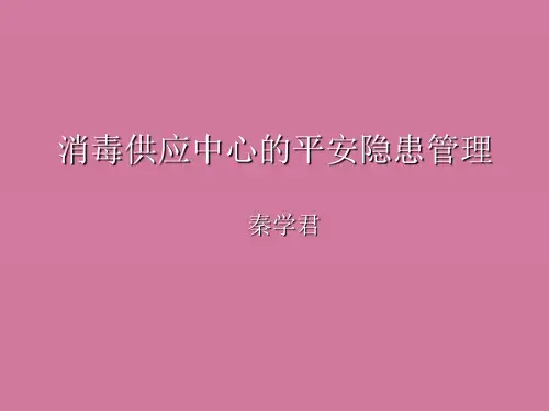 消毒供应中心的安全隐患管理ppt课件