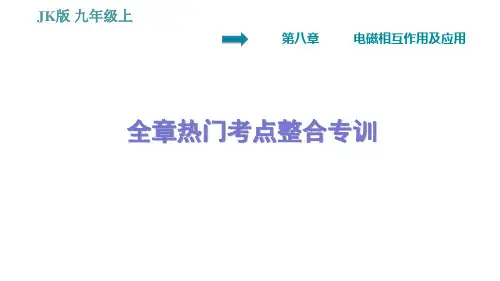 教科版九年级上册物理习题课件 第8章 全章热门考点整合专训(28张)
