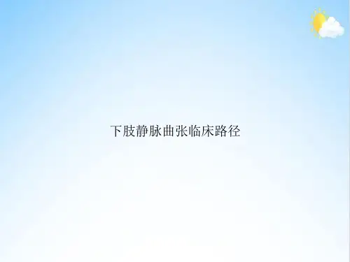 下肢静脉曲张临床路径